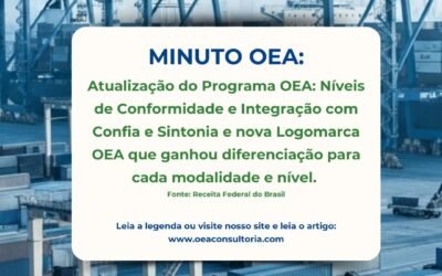 Minuto OEA Brasil: Atualização do Programa OEA: níveis de Conformidade e integração com Confia e Sintonia e Nova Logomarca